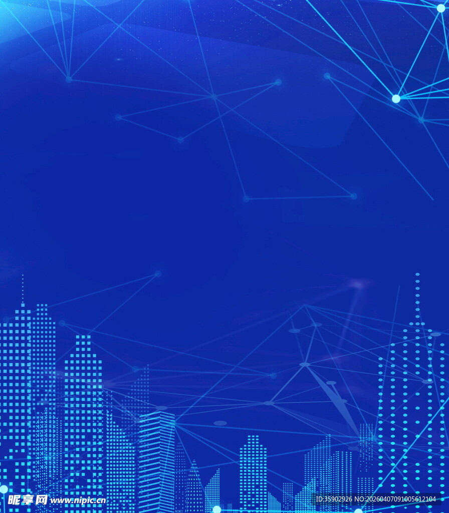 科技感城市夜景背景图