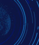 蓝色科技风抽象线条背景图