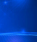 蓝色渐变线条科技背景图