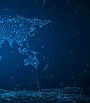 科技感全球网络数据背景图