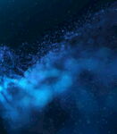 深海蓝色梦幻气泡景象