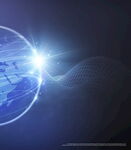 科技感地球光效背景图
