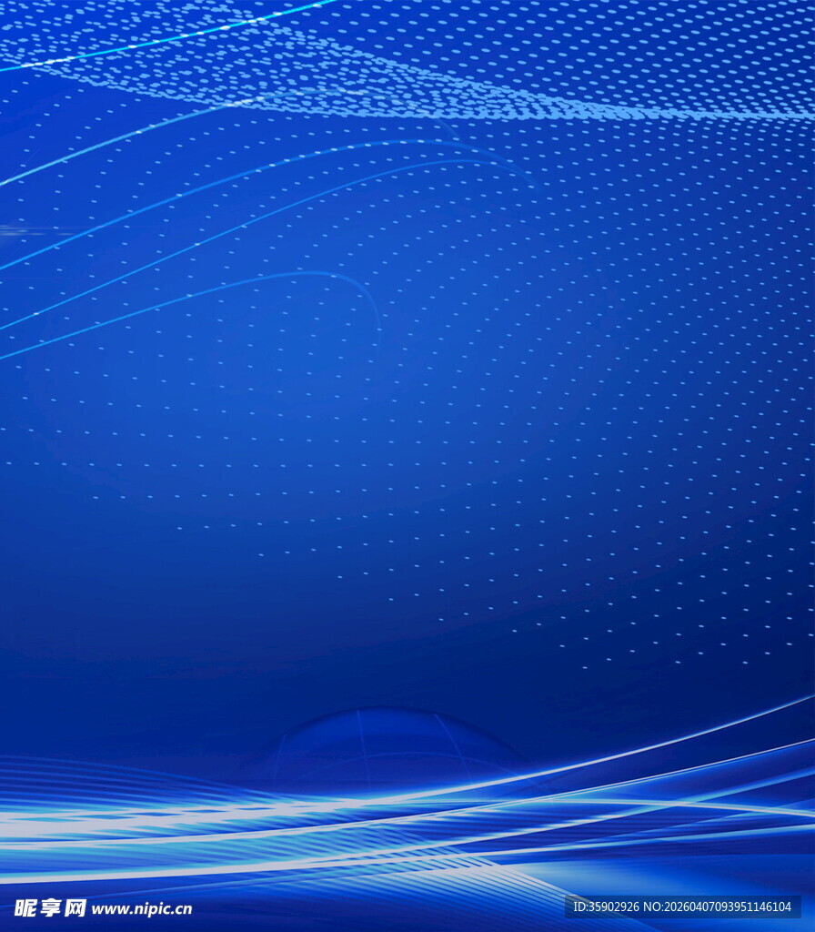 蓝色科技风线条背景图