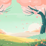 春日烂漫风景图