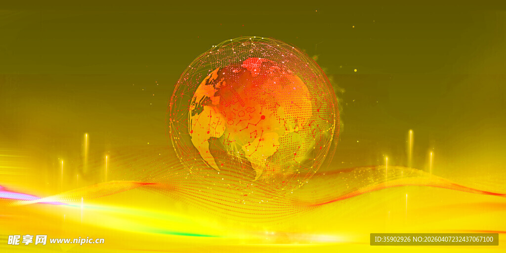 梦幻炫彩星球景观