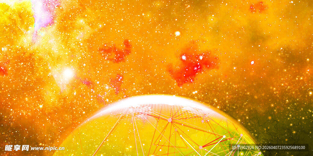 梦幻星球的璀璨宇宙景象