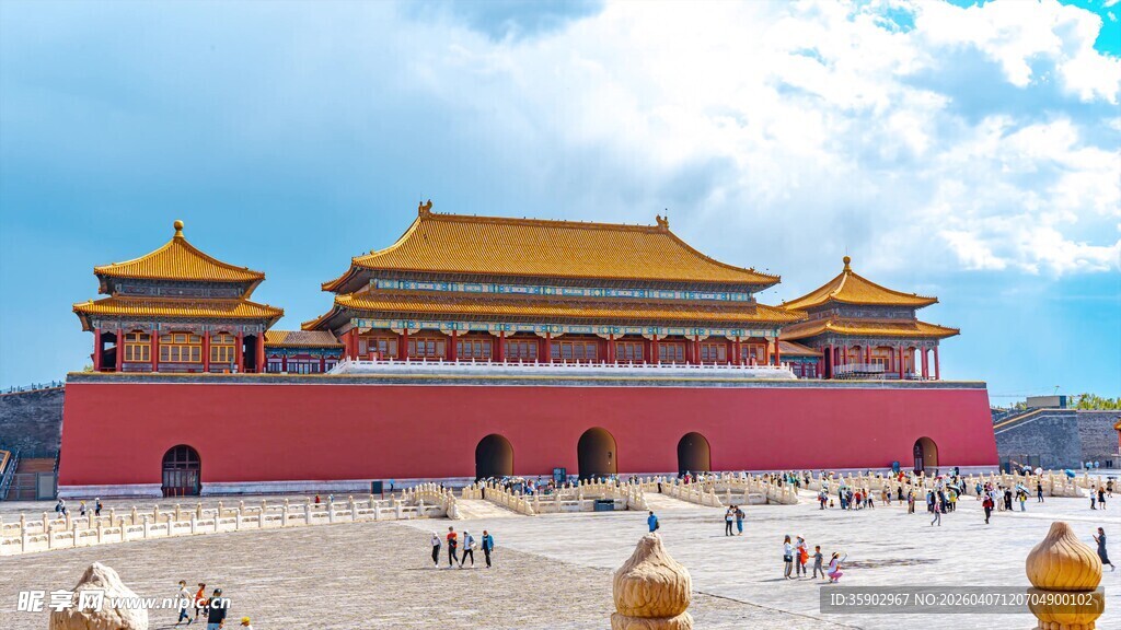 北京故宫午门壮丽景观
