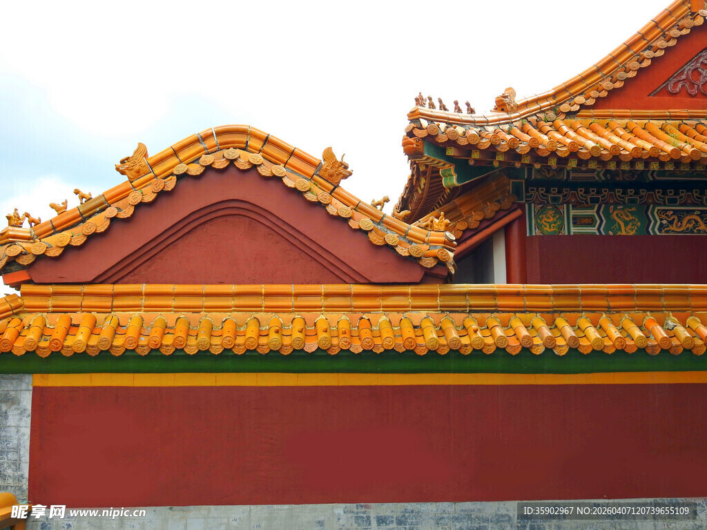 故宫古建筑屋顶一角