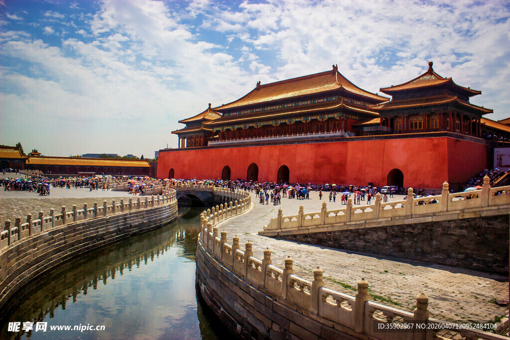 故宫红墙美景
