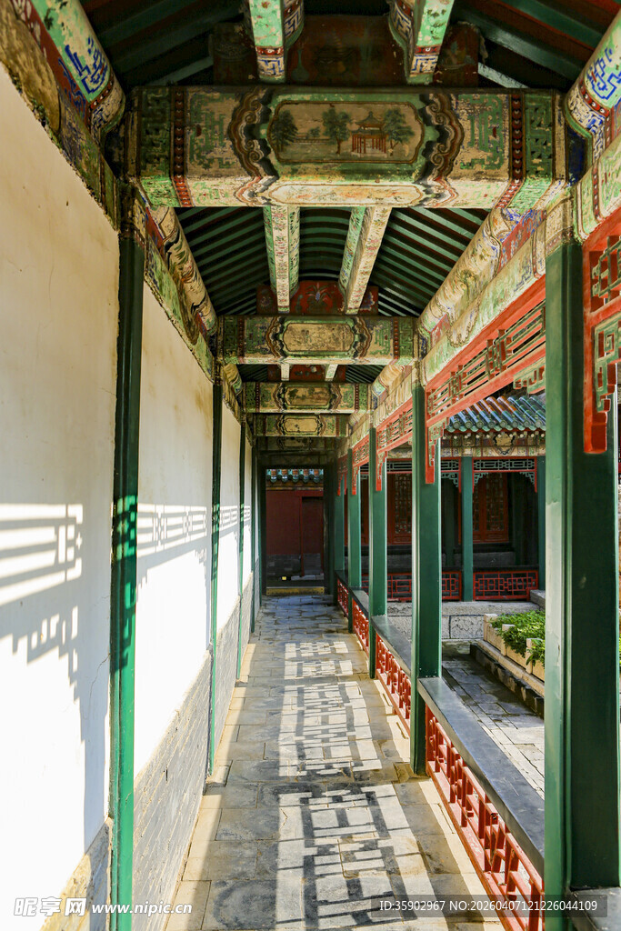 中式古典长廊美景