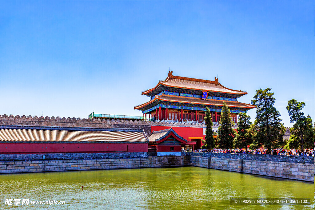 北京永定门城楼景观