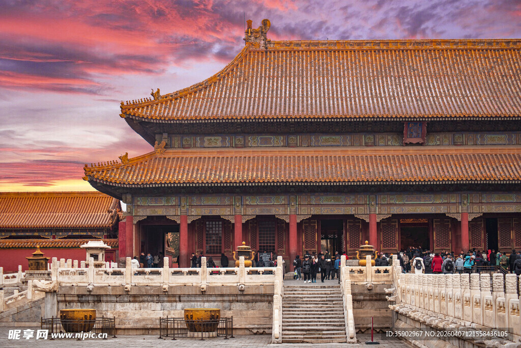 故宫黄昏美景