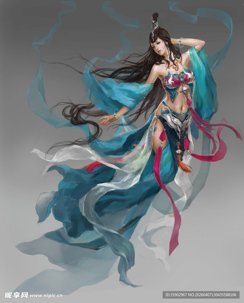 飘逸古风仙女形象