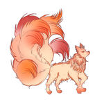 九尾狐形象插画