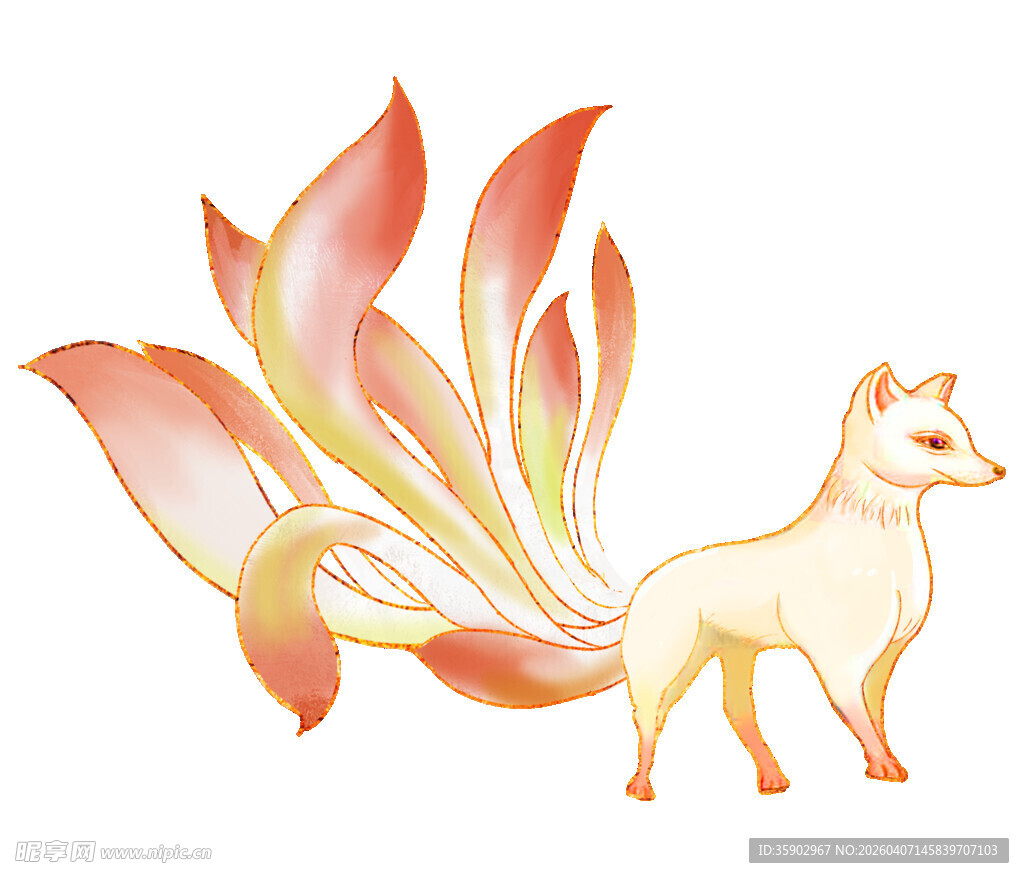 九尾狐插画