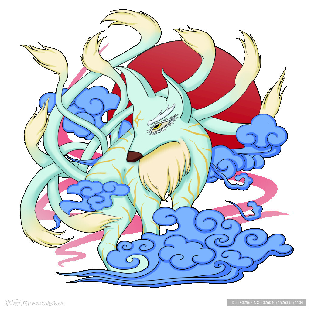 神话龙形象插画