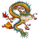 传统中国龙形象图案