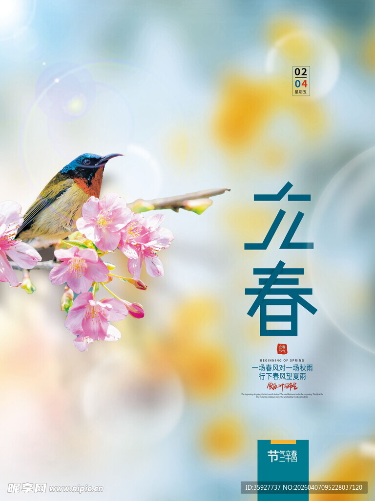 立春时节的灵动小鸟