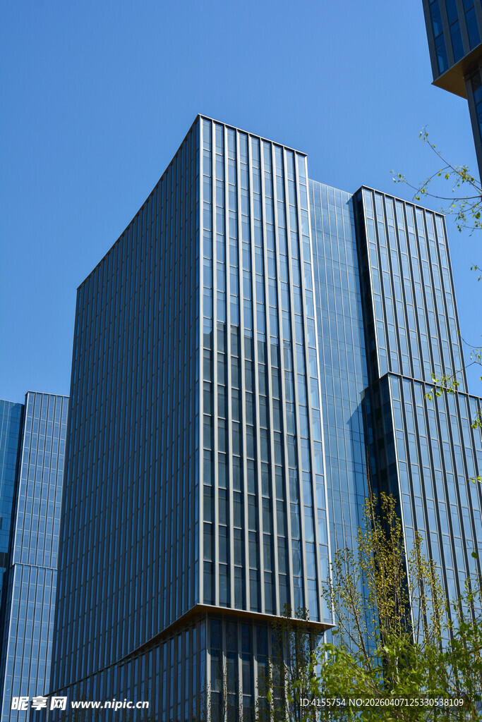 现代高楼大厦外观景致