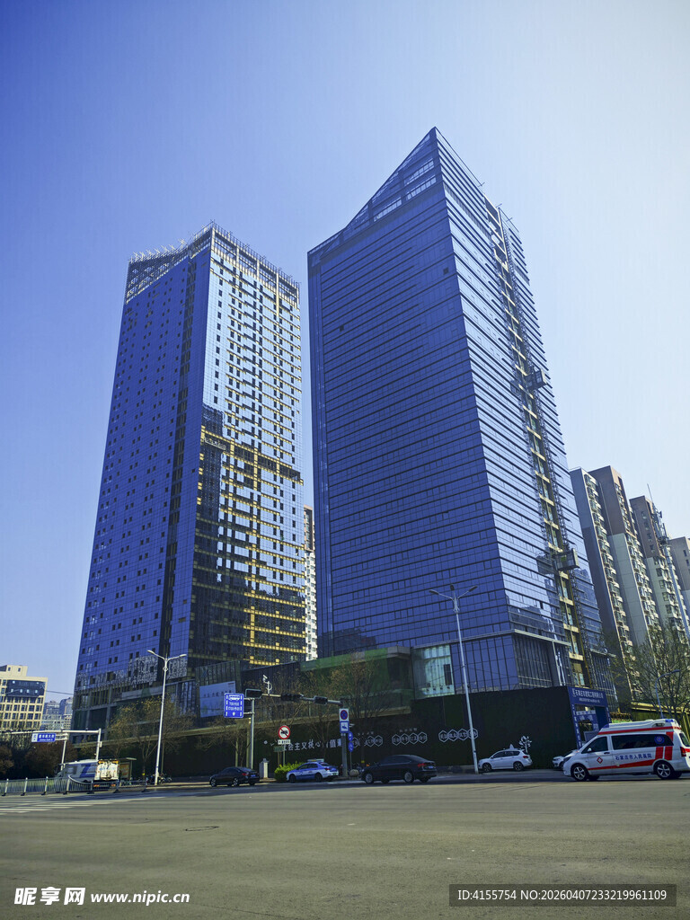 现代都市摩天大楼景观