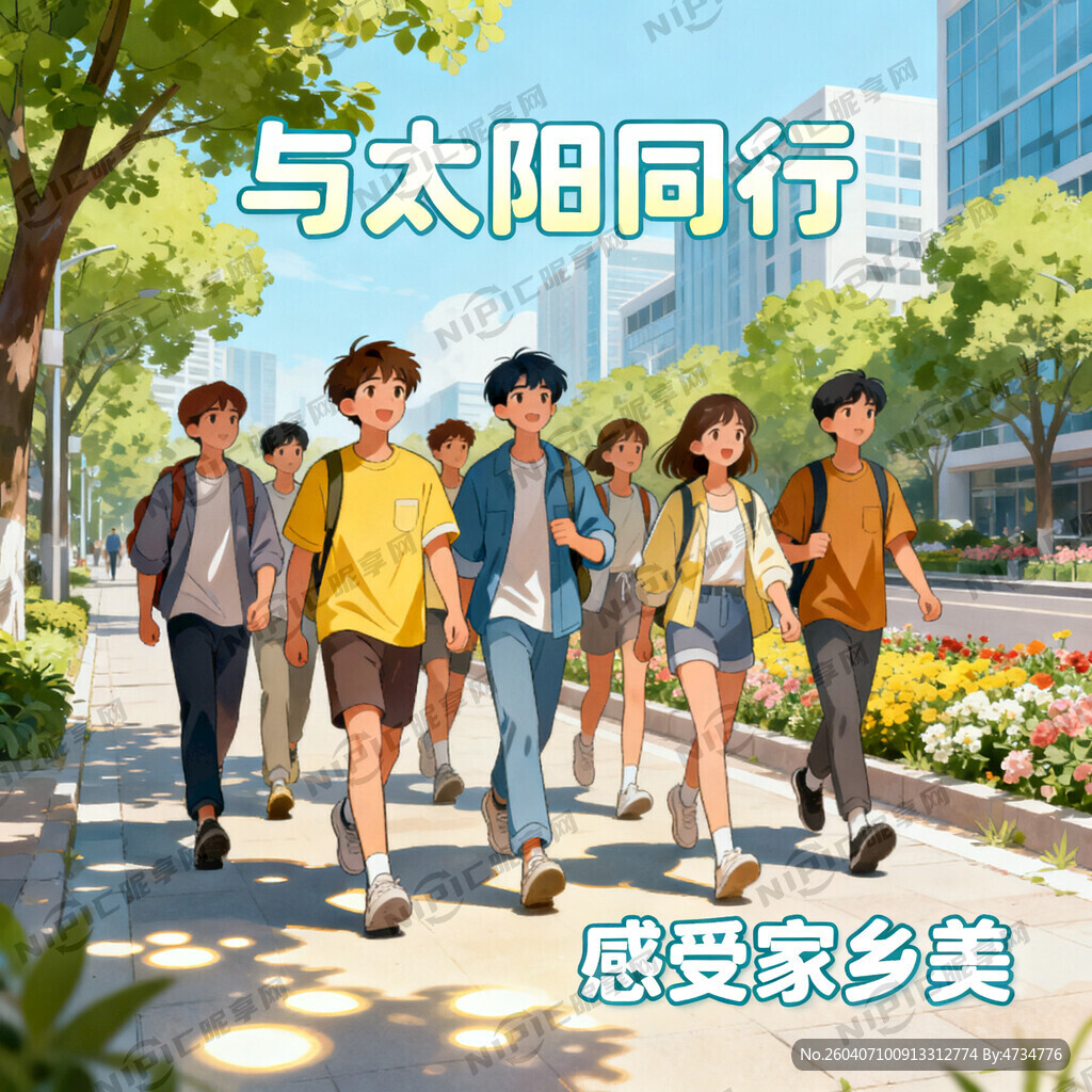 与太阳同行 感受家乡美 城市