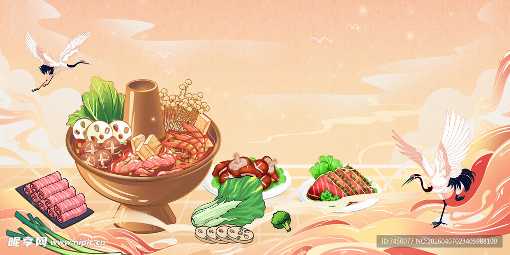 秋日丰收美食的温馨场景
