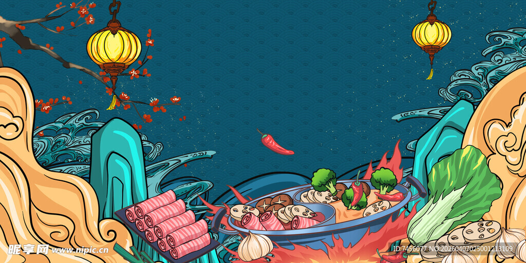 海底奇幻美食盛宴场景