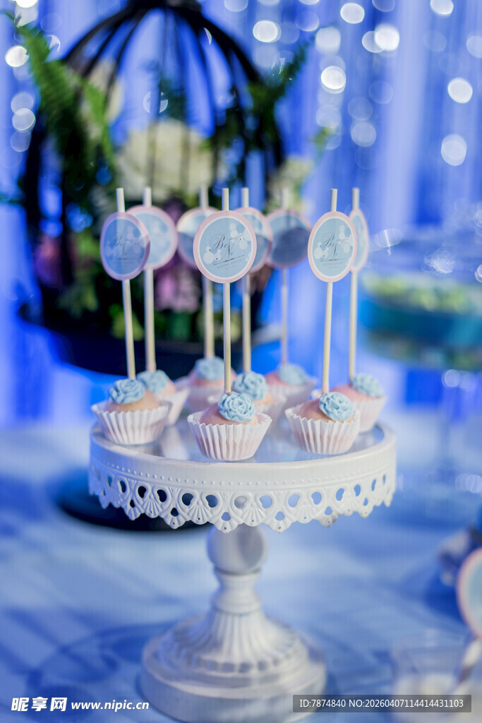 精致婚礼甜品装饰摆件