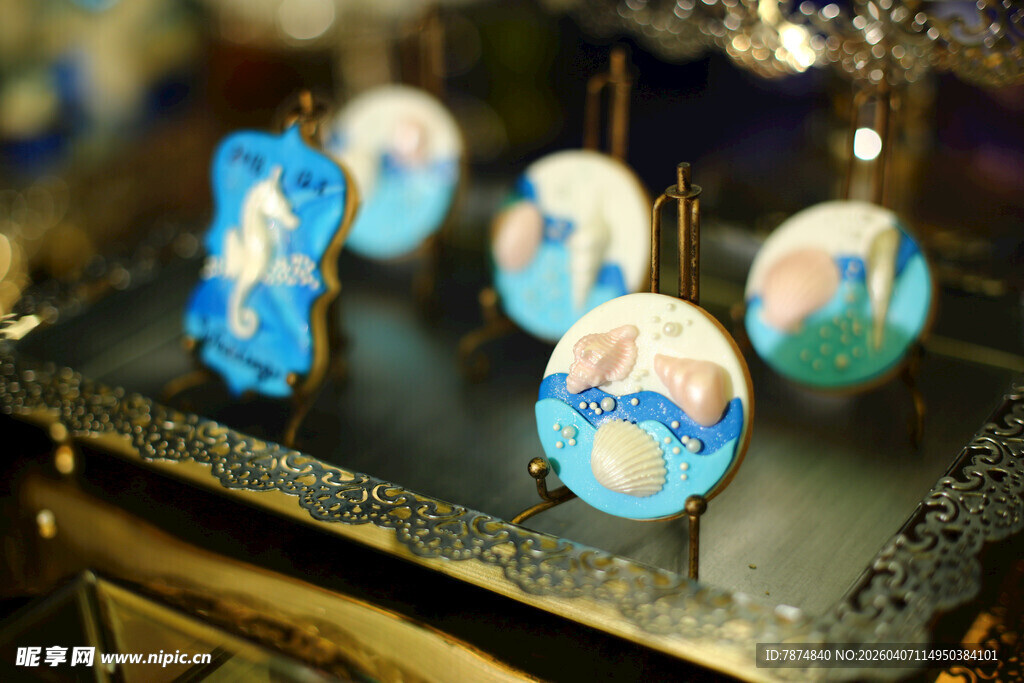 精致蓝白风装饰小物件