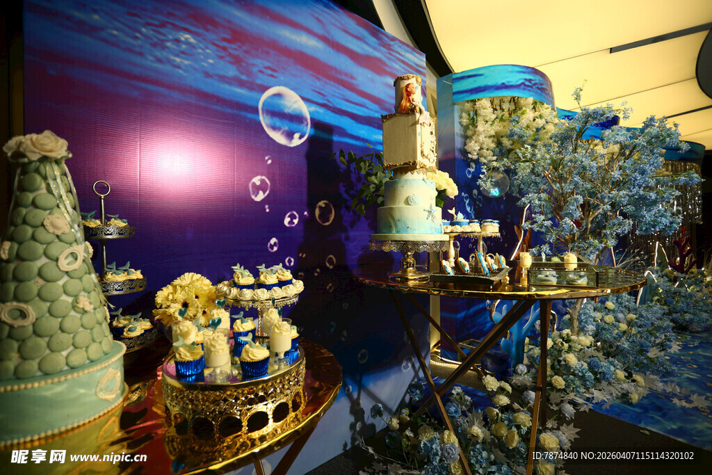 梦幻海底主题场景布置