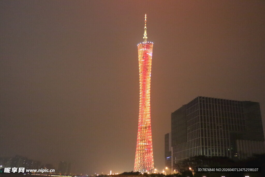广州塔夜景璀璨
