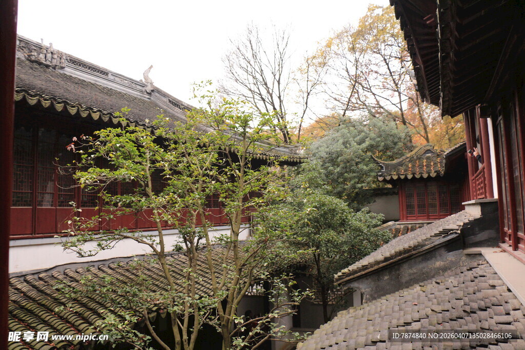 中式庭院景观一角