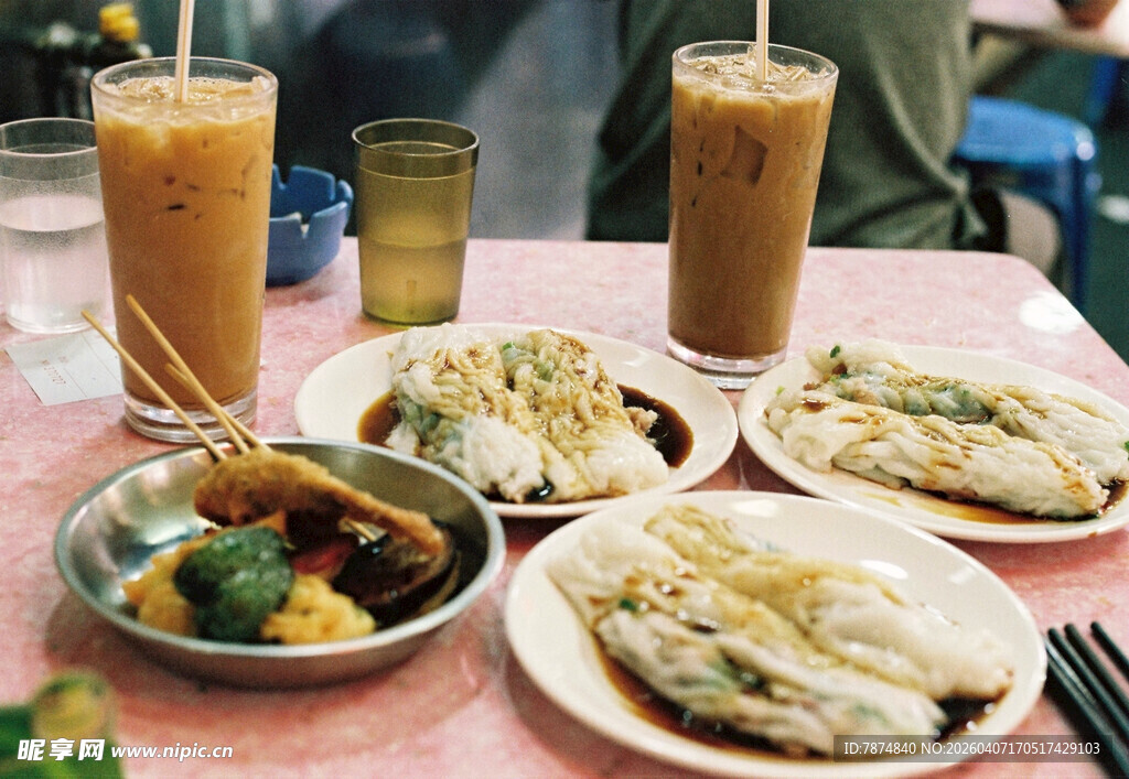 街头美味小吃与冰爽饮品