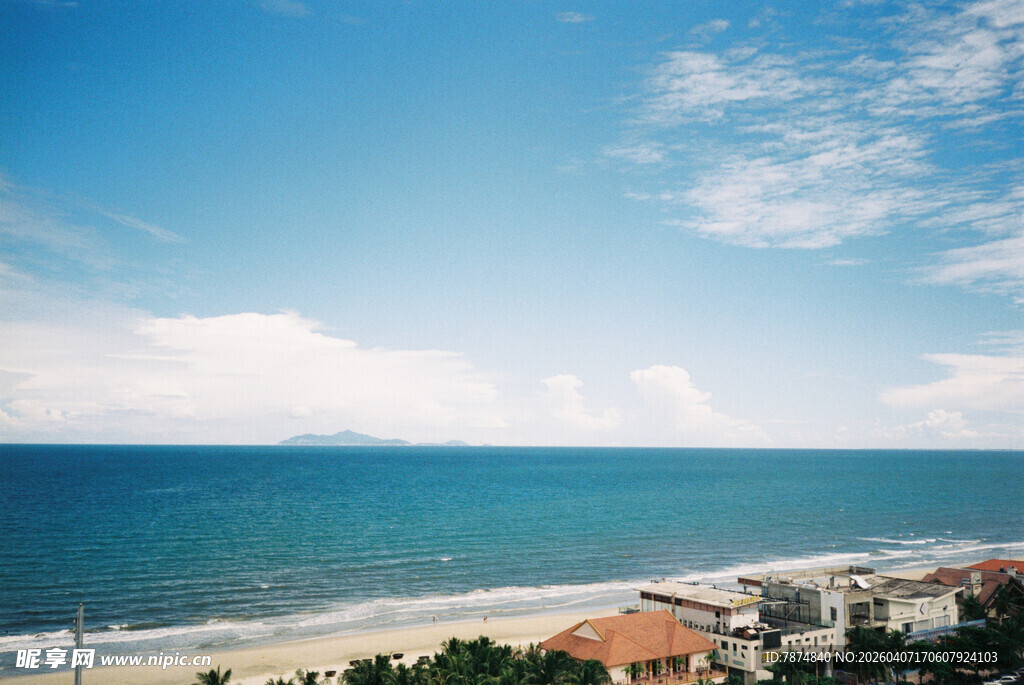 海滨城市美丽海景风光