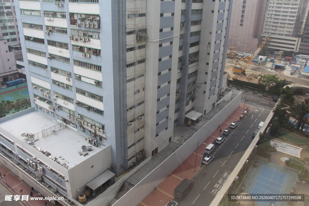 城市高楼俯瞰景象