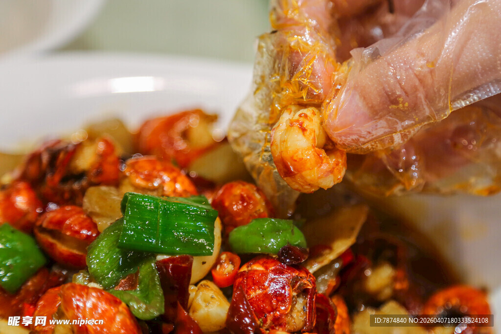 美味小龙虾诱人瞬间