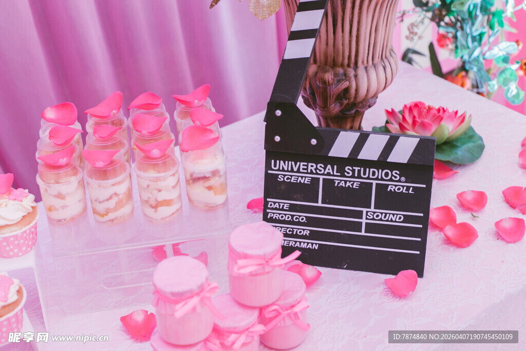 浪漫粉色系派对布置