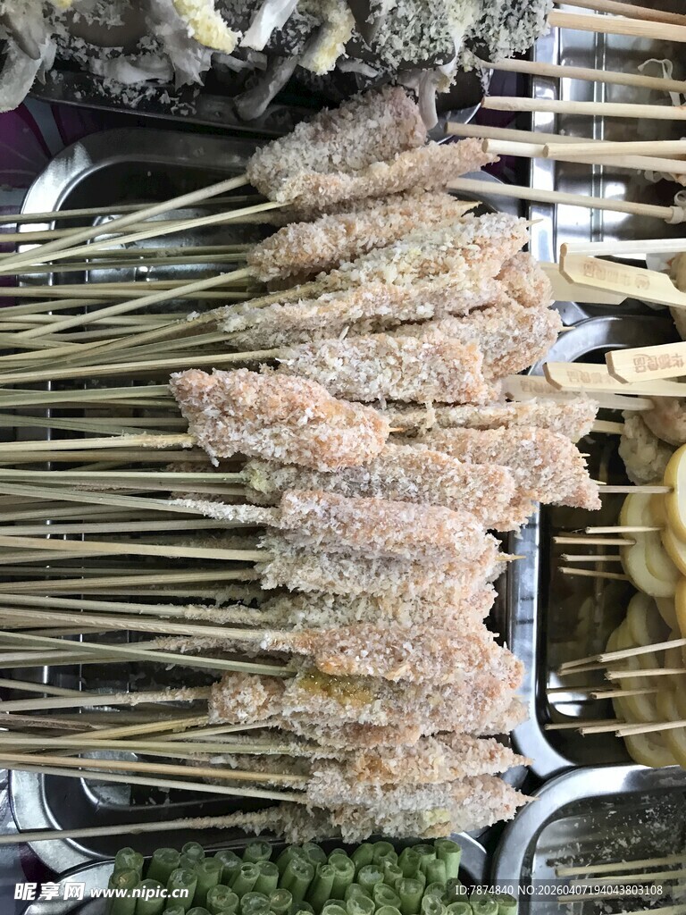 美味烤肉串 多样食材齐聚