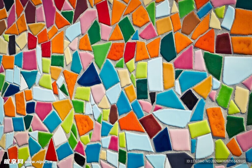 多彩拼接马赛克图案电脑壁纸