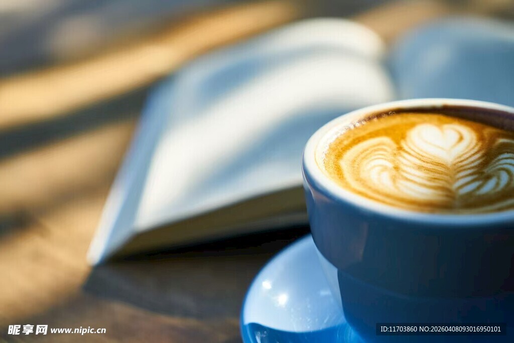 咖啡与书营造惬意时光电脑壁纸