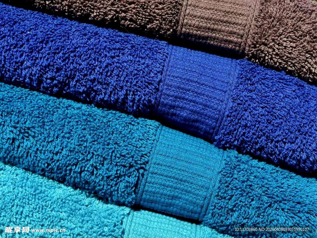 多彩毛巾叠放展示电脑壁纸