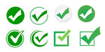绿色勾选图标集合