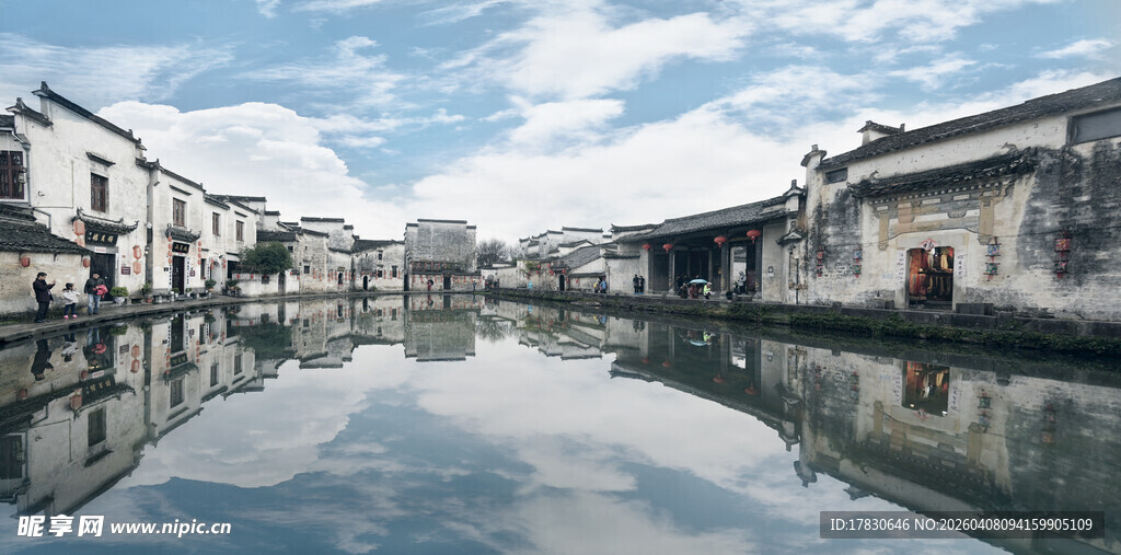 江南水乡古巷静谧水景