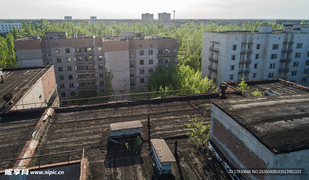 老旧居民区俯瞰景象