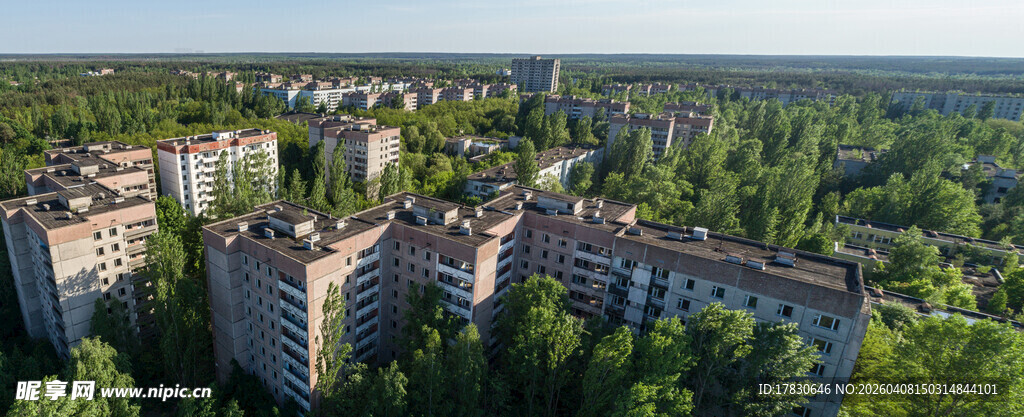城市居民区鸟瞰景观