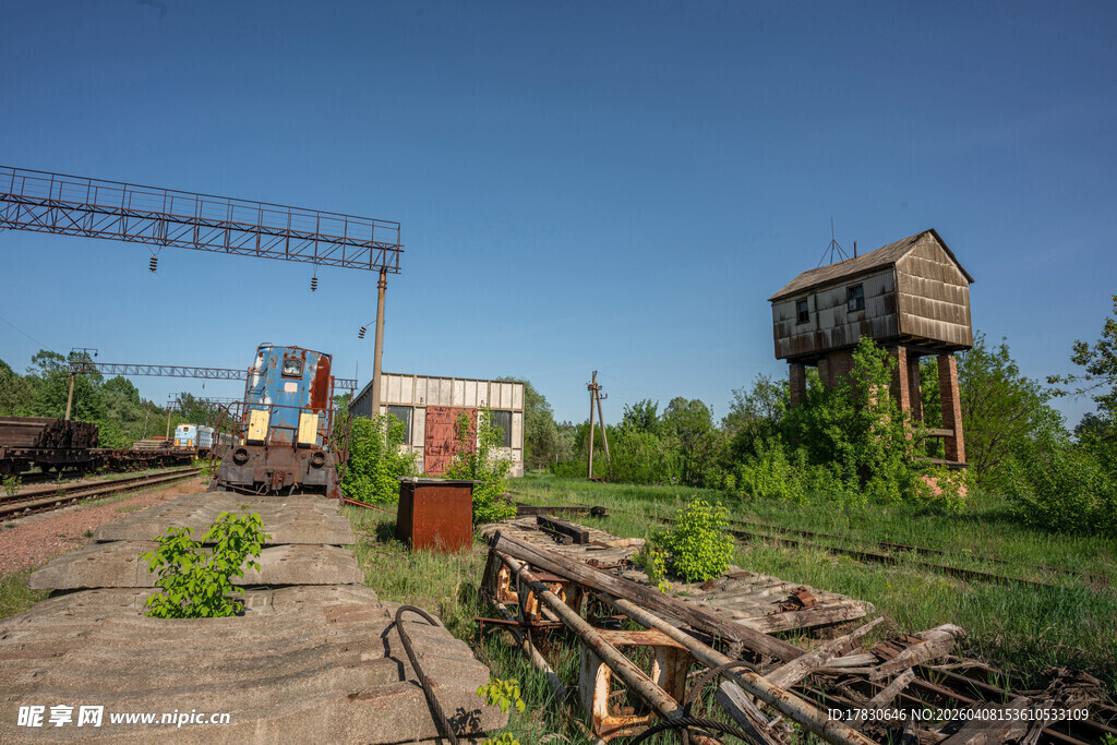 废弃铁路场景