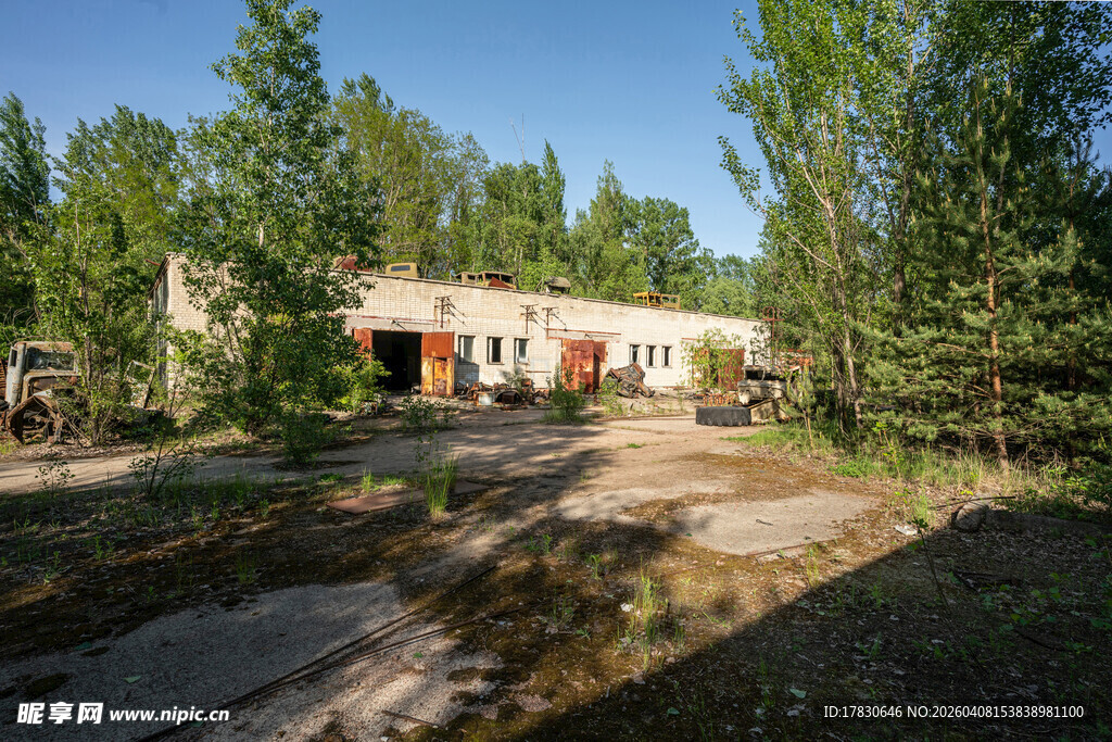 林间废弃房屋