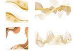 金色流体艺术纹理png合集