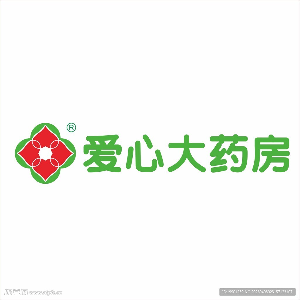 爱心大药房logo标志