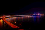 中国大连市跨海大桥夜景